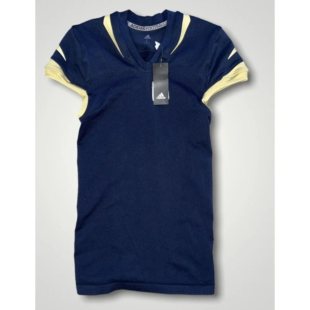 Adidas Georgia Tech On-Field Football Team Jersey Navy Blue Gold Boys Large NEW